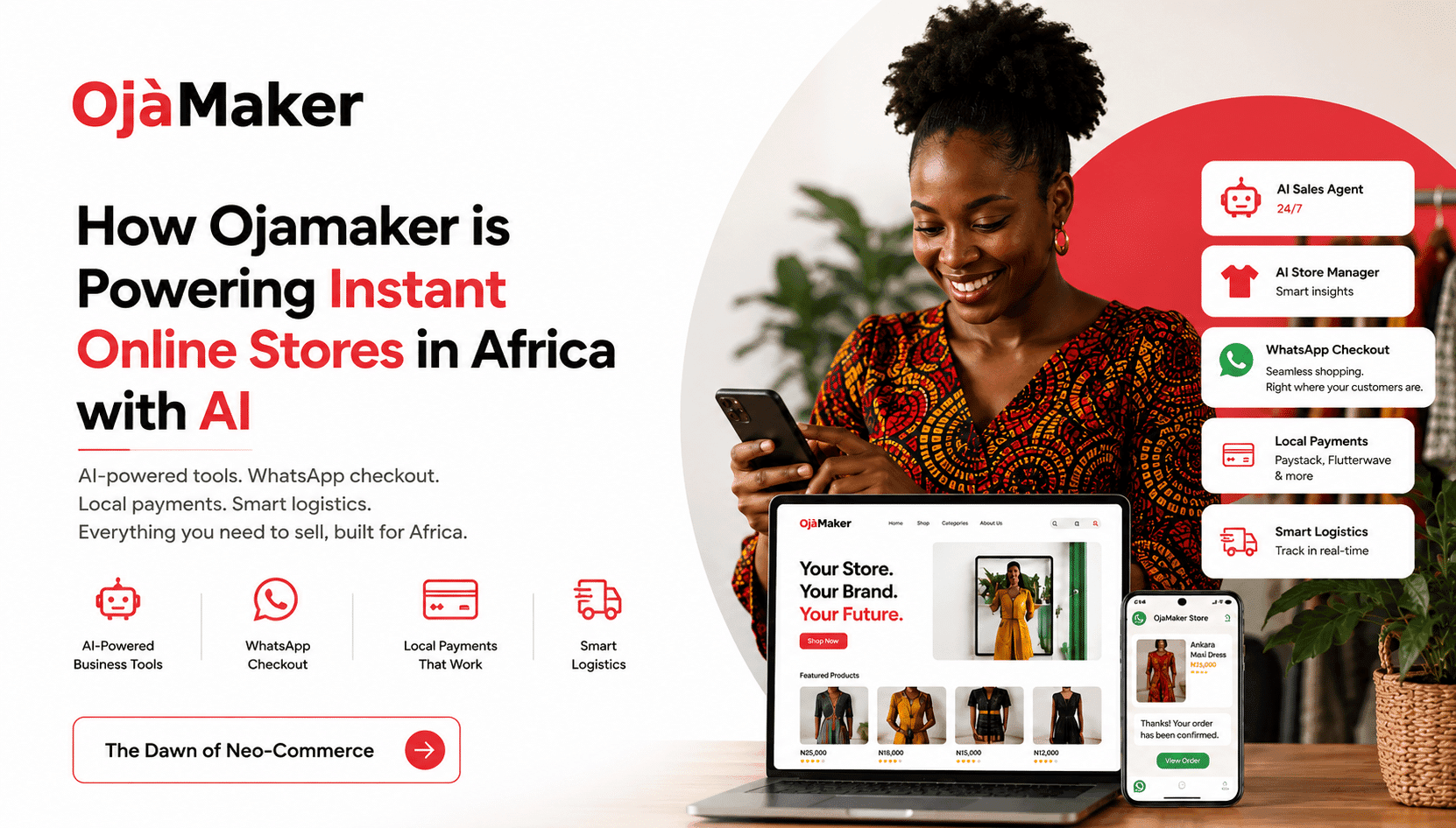 How Ojamaker is Powering Instant Online Stores in Africa with AI