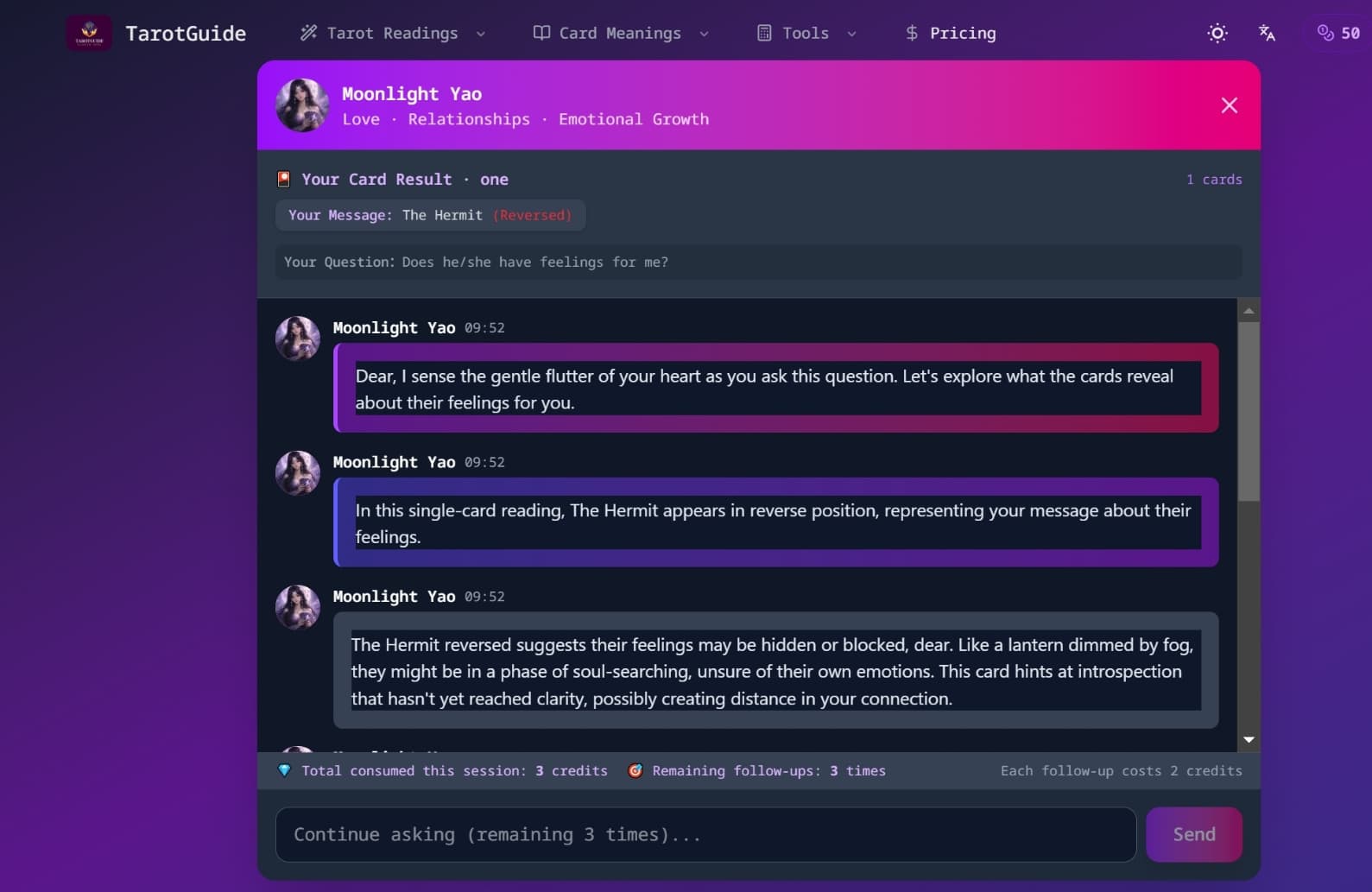 AI-Powered Free Online Tarot Readings