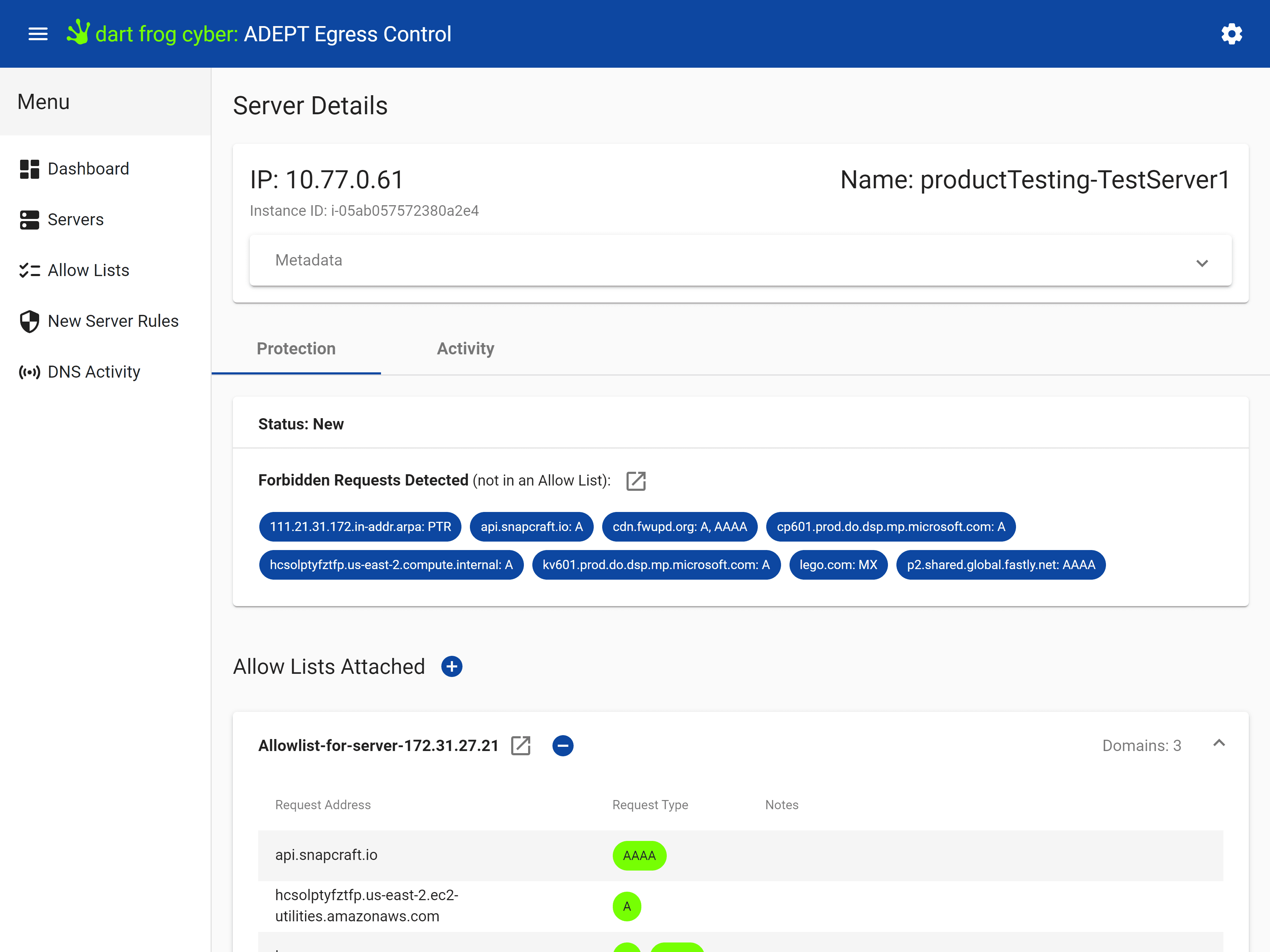 ADEPT Egress Control