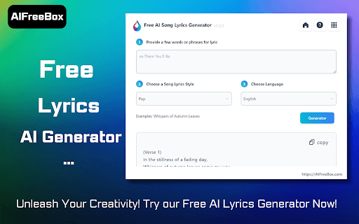 AI Song Lyrics Generator -craft Unique Lyrics