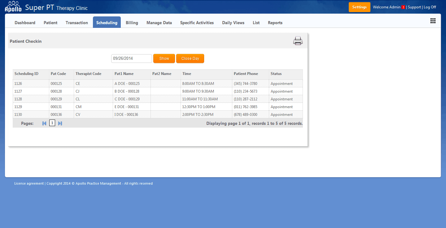 Apollo Practice Management