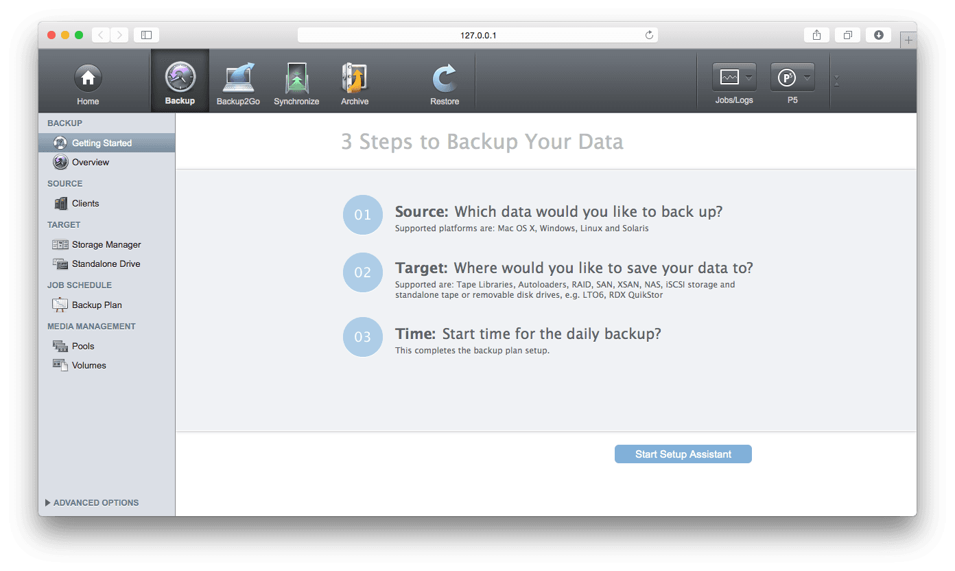 Archiware P5 Backup