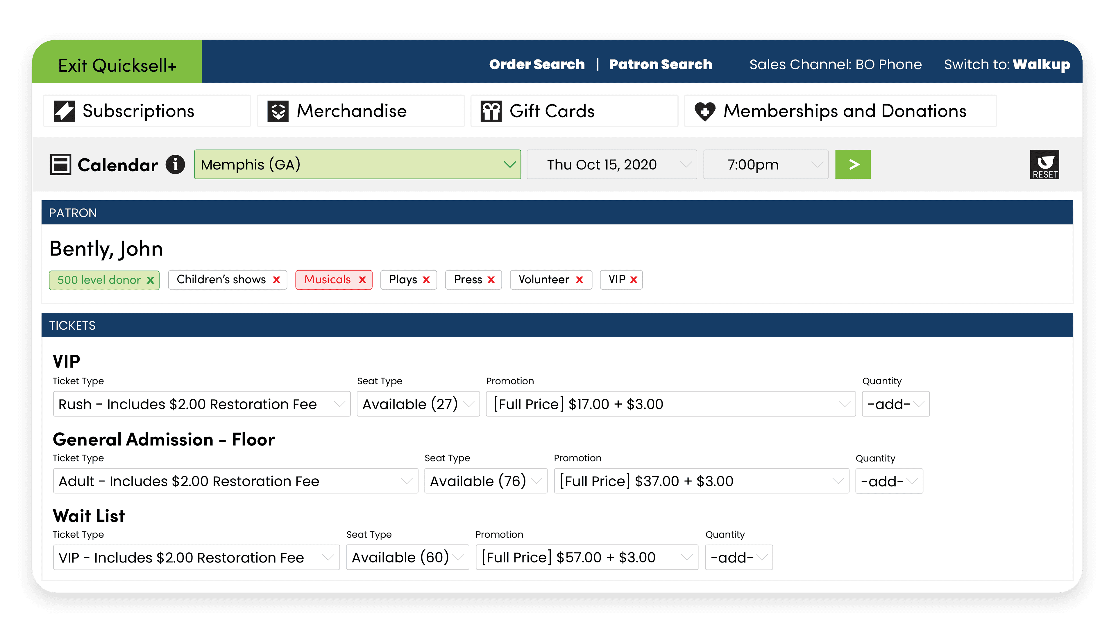 AudienceView Professional