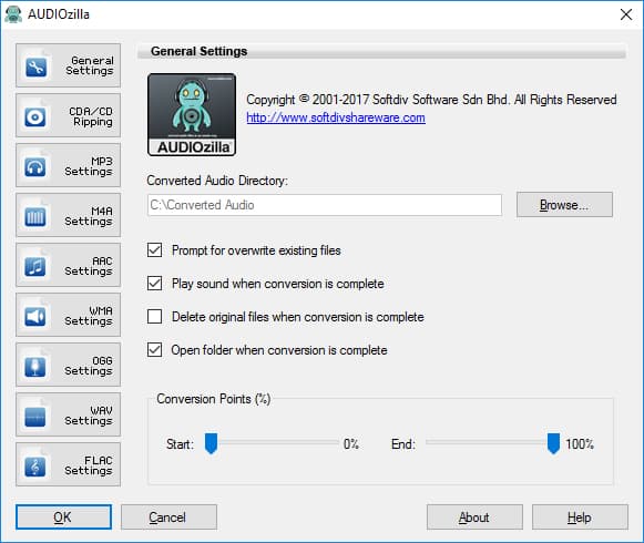 Audiozilla Audio Converter