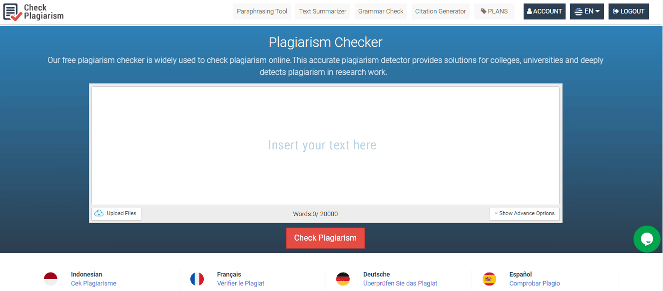 Check Plagiarism