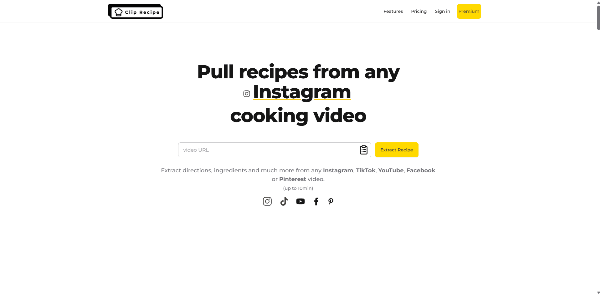 Clip Recipe