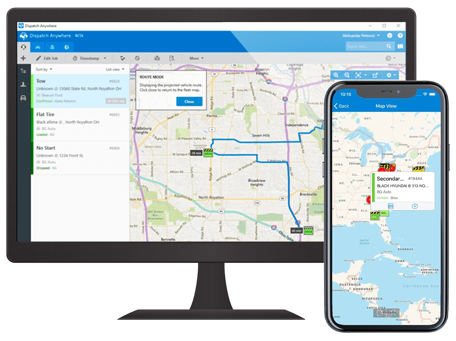 Dispatch Anywhere