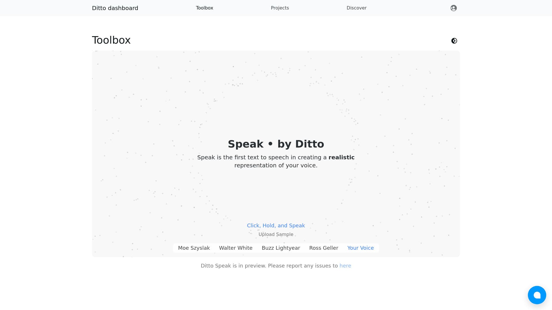 Ditto Speak Preview