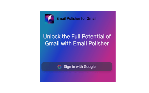 Email Polisher For Gmail