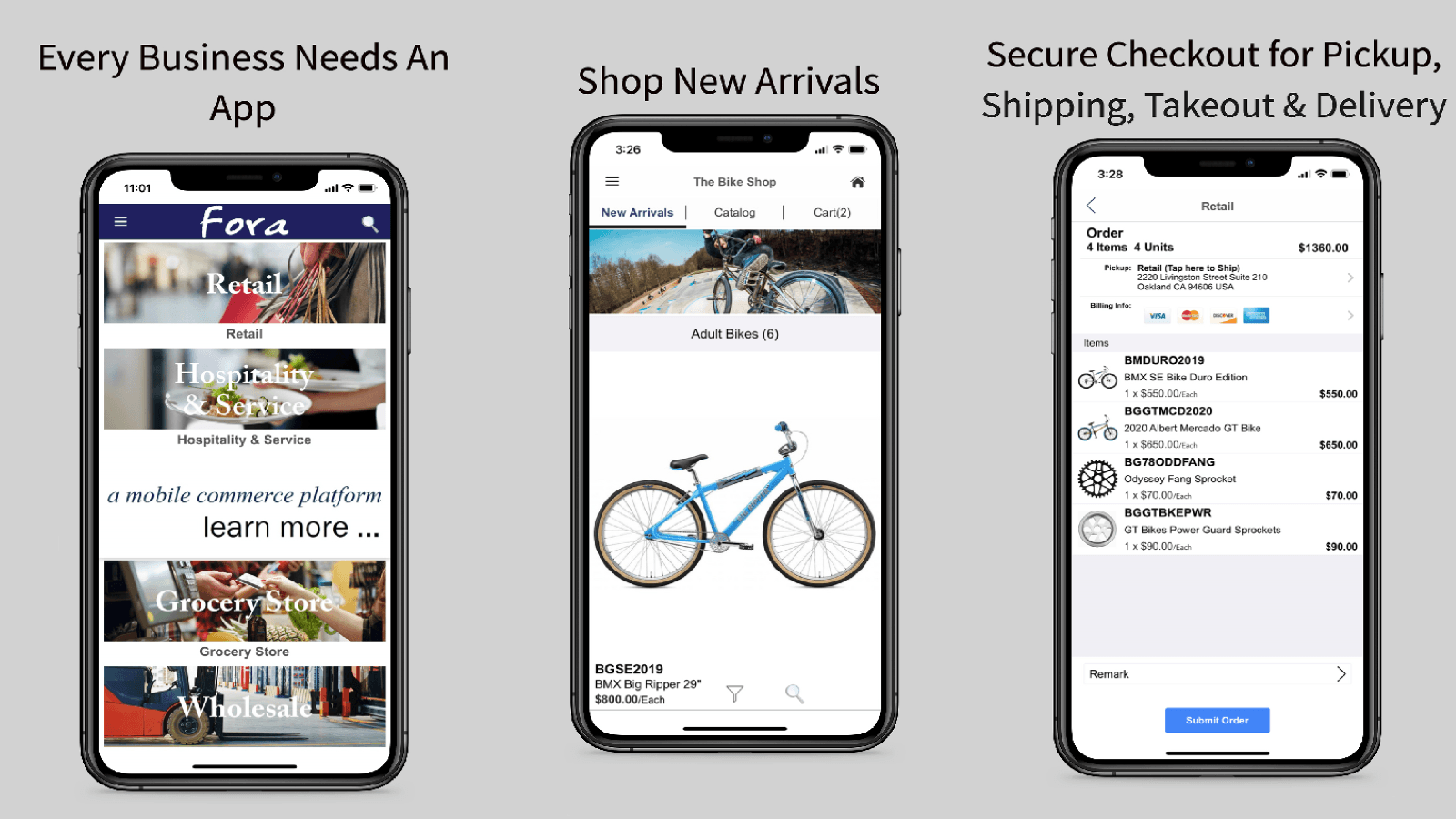 Fora Mobile Commerce Platform