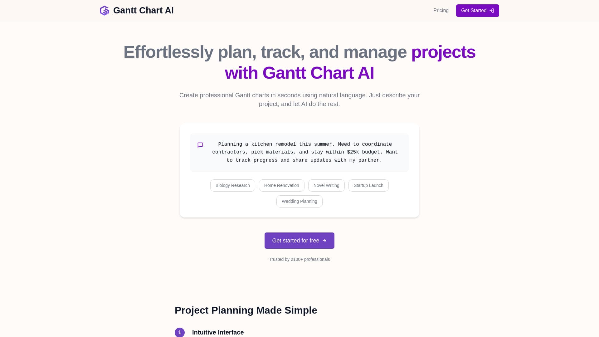 Gantt Chart AI