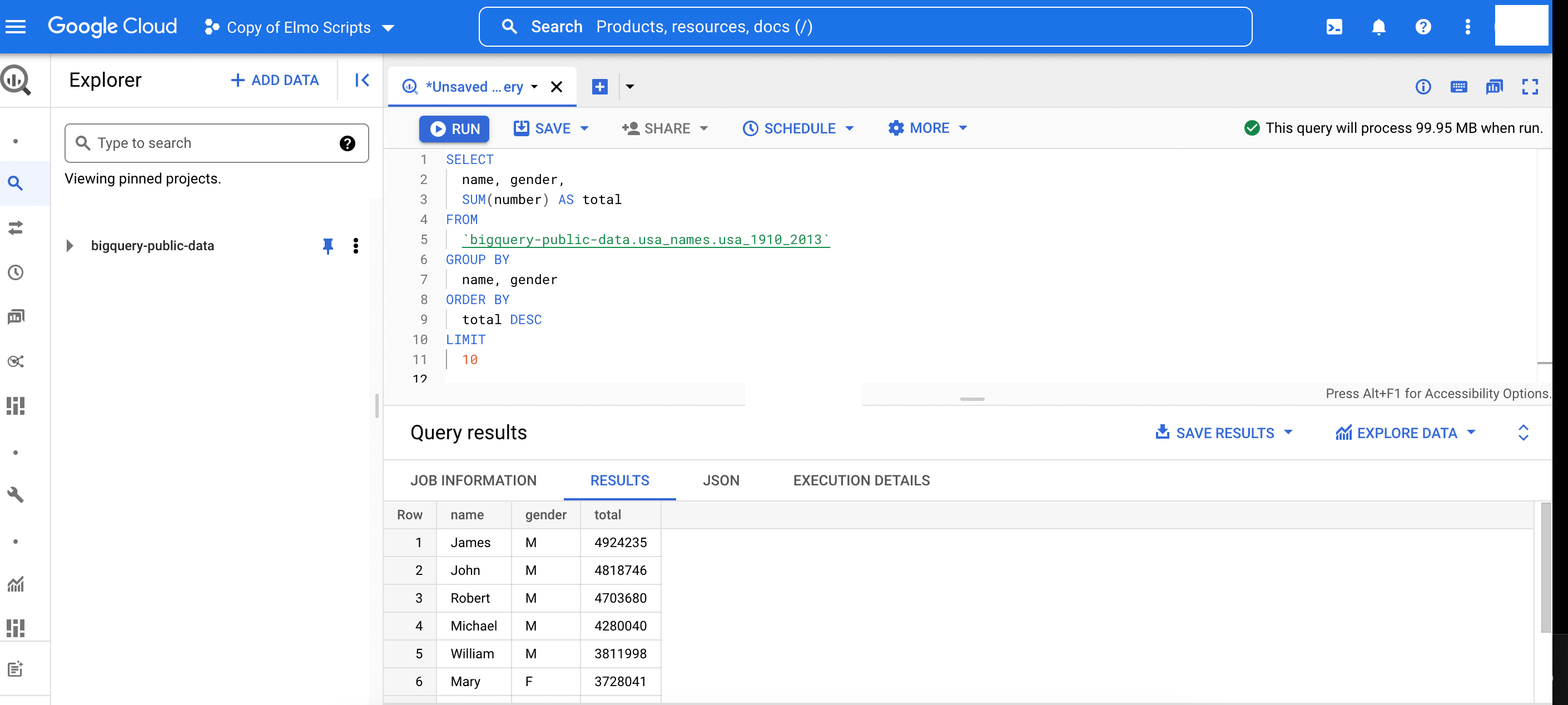 Google Cloud BigQuery