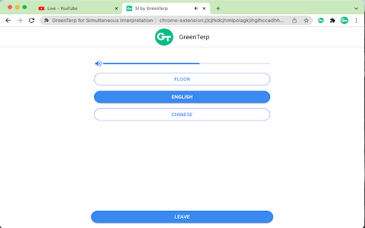 Greenterp For Simultaneous Interpretation