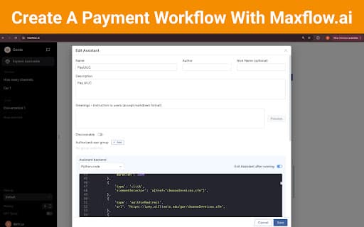 Maxgpt Web Automation