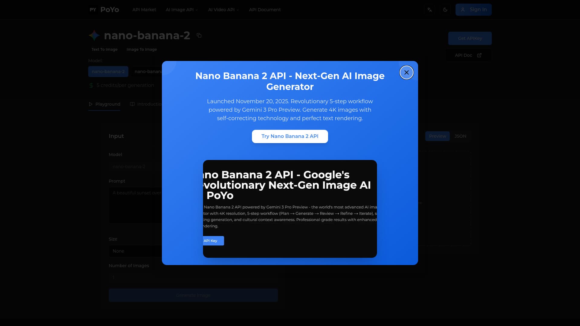 Nano Banana Pro API