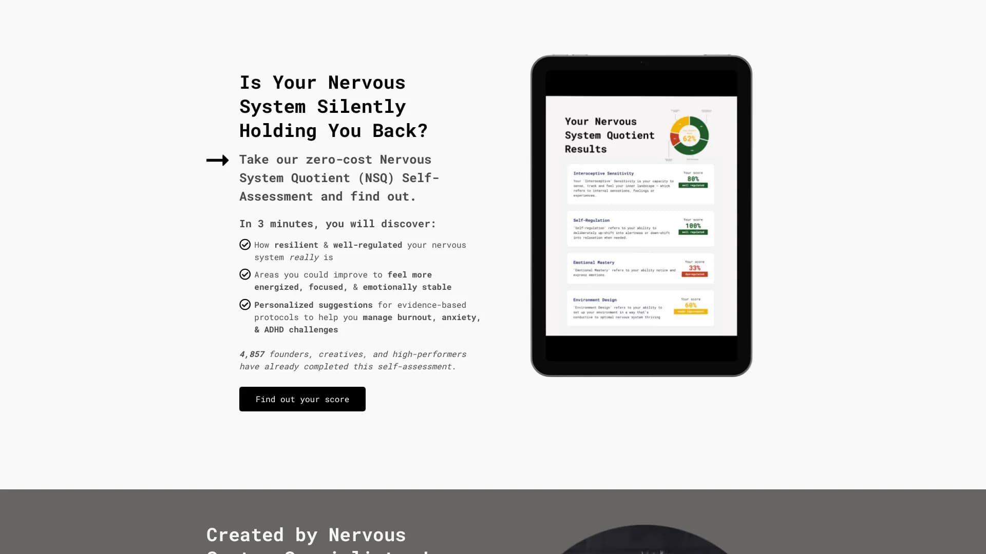 Nervous System Quotient (nsq)