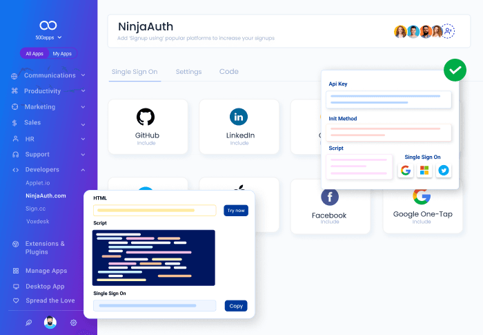 NinjaAuth by 500apps