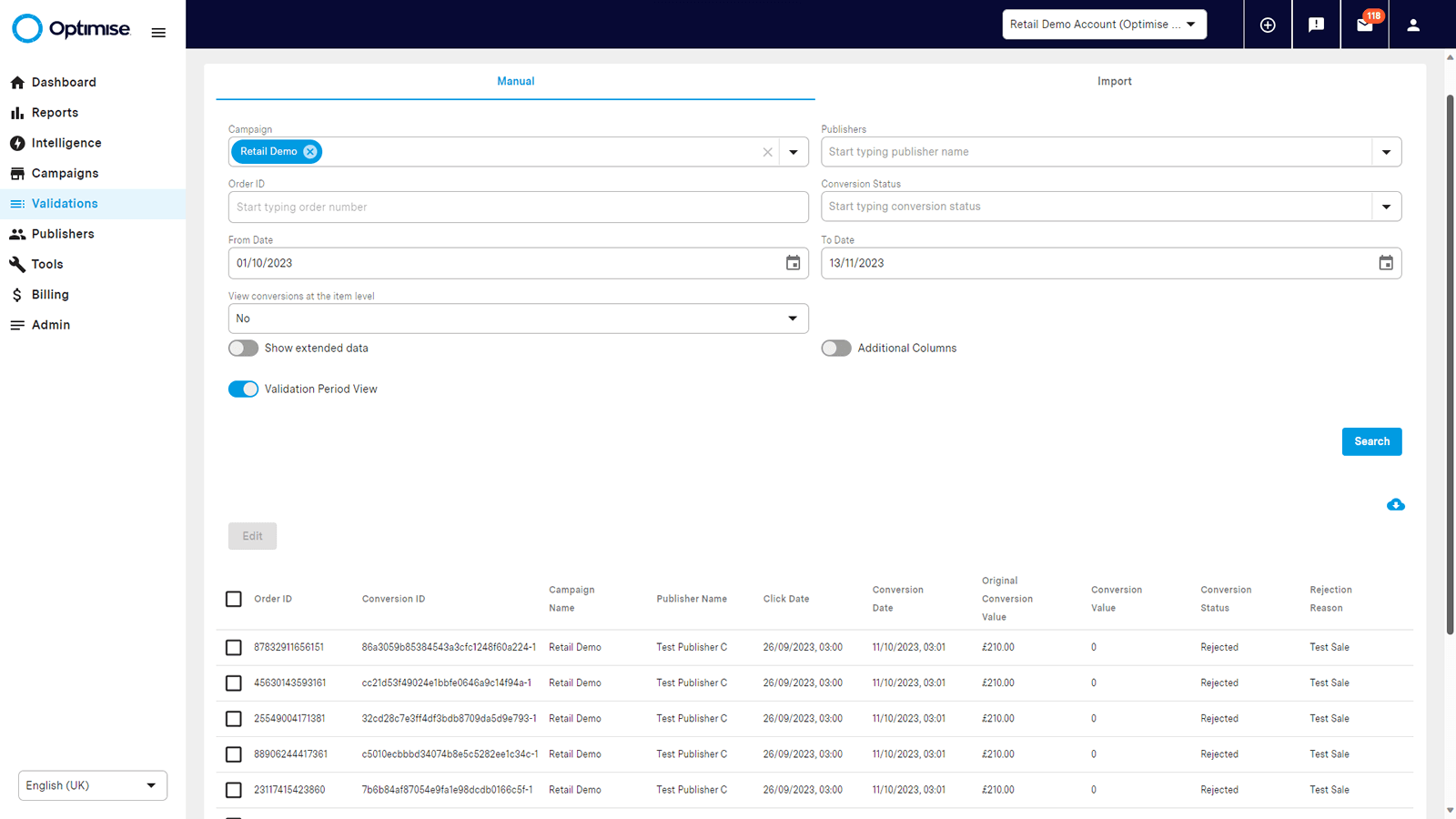 Optimise Partner Platform