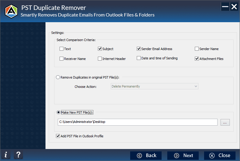Outlook Duplicates Remover Tool