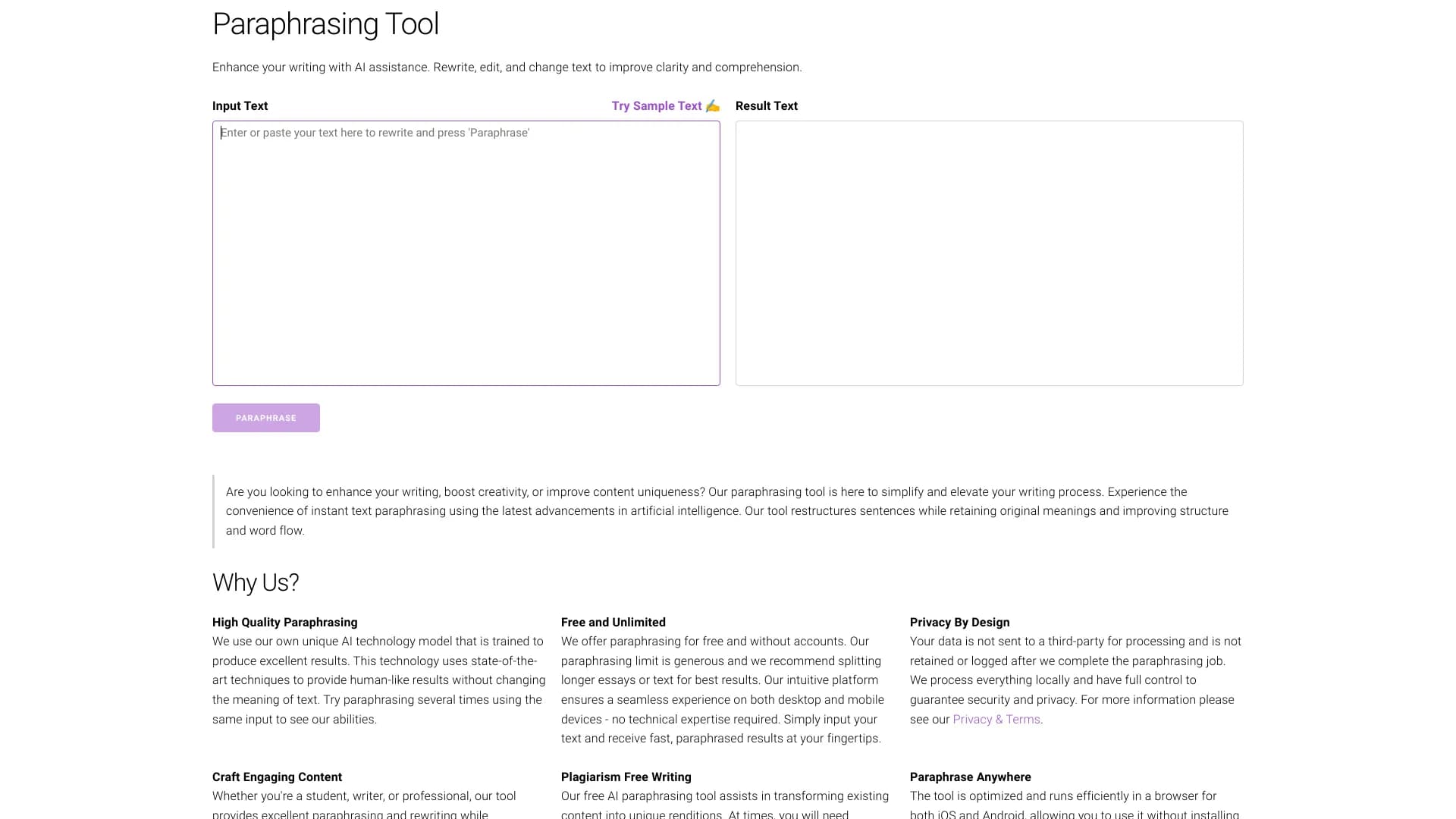 Paraphrasingtoolfree