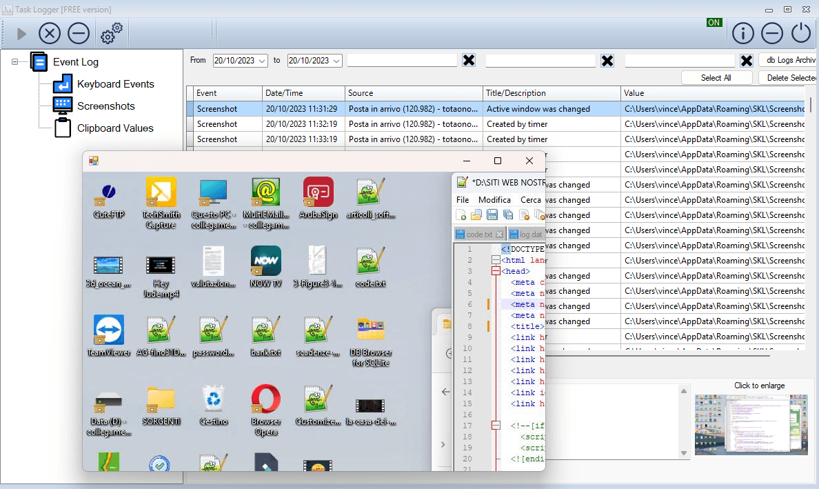 PC Task Logger