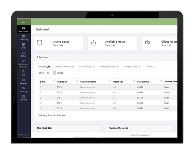 PWS Cleaning Service Software