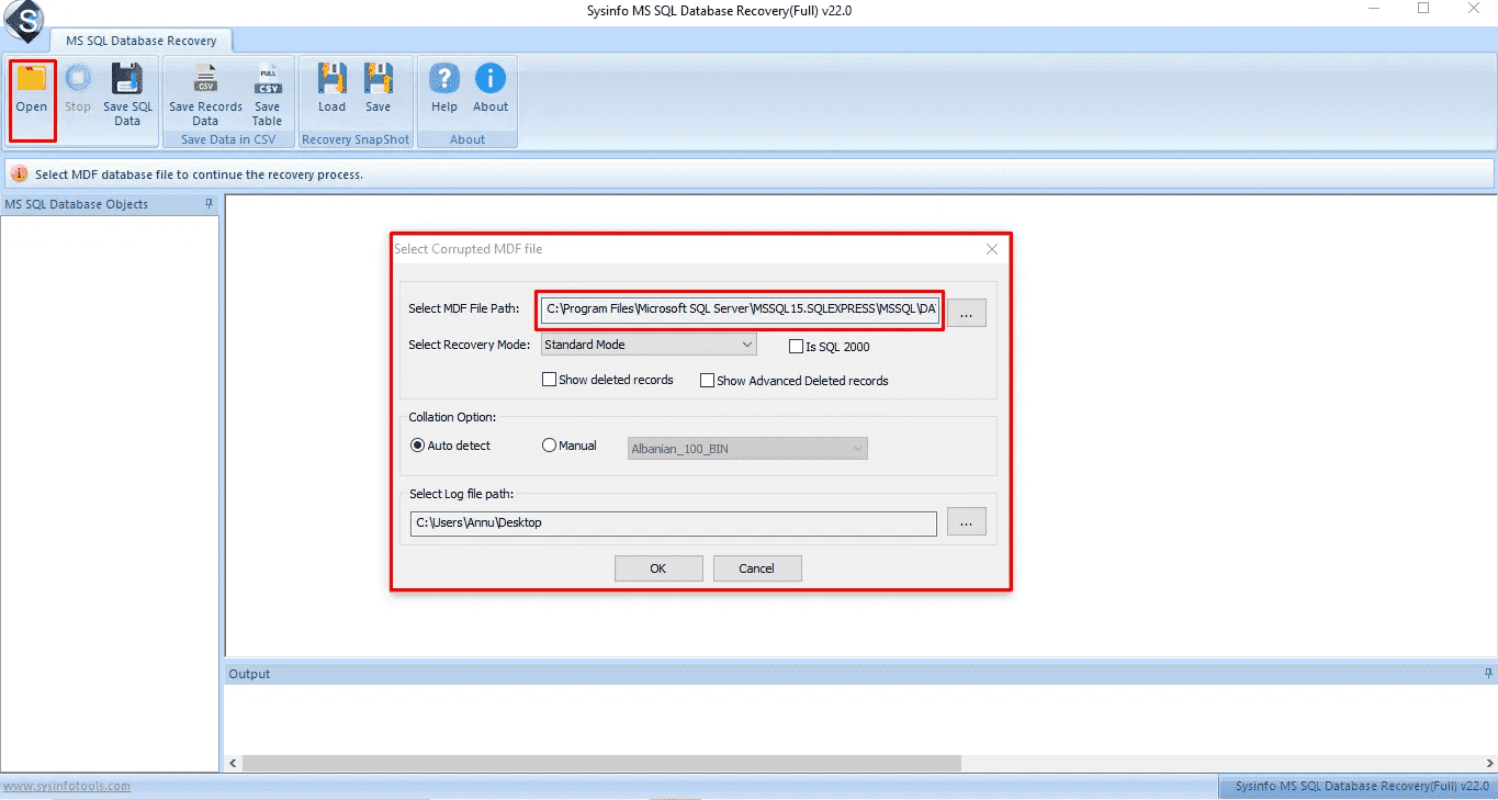 SQL DATABASE RECOVERY