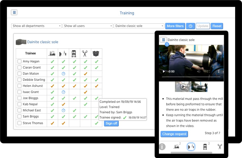 Starling work instructions software