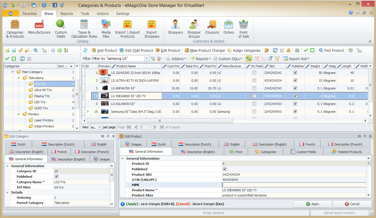 Store Manager for Virtuemart
