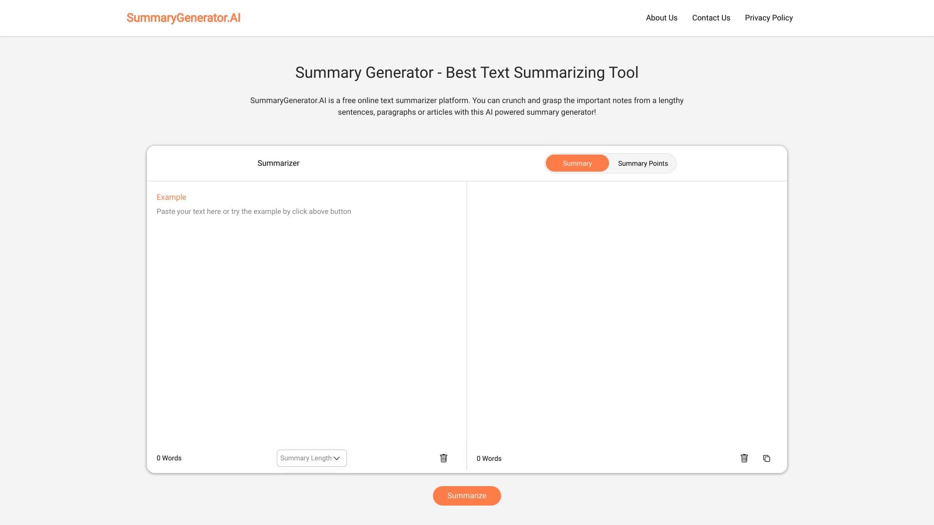 Summarygenerator AI