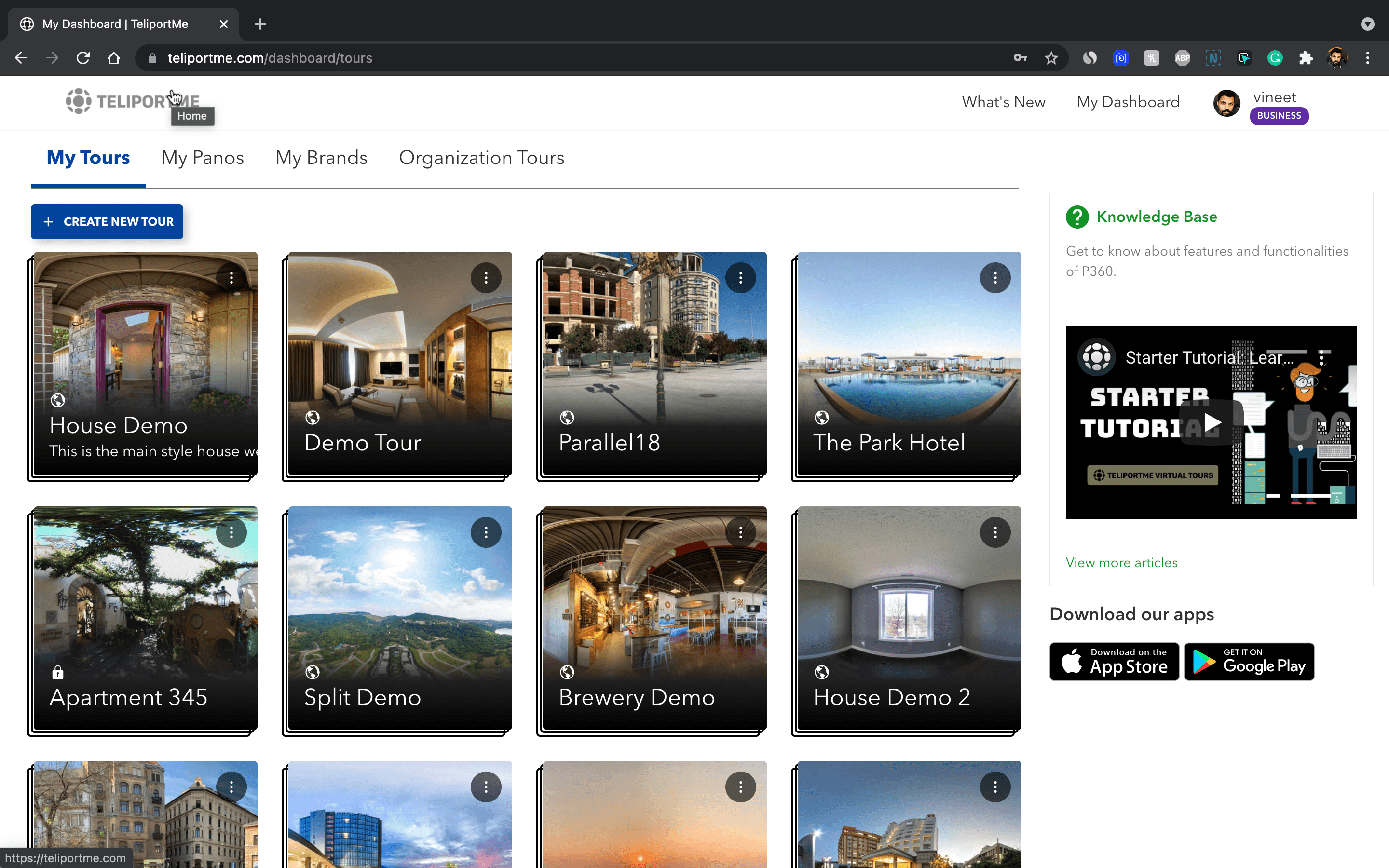 TeliportMe: Virtual Tour Software