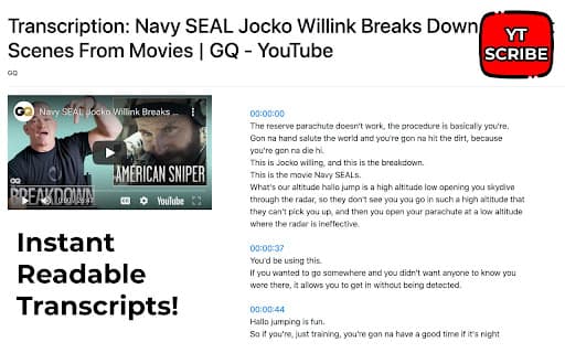 Transcribe Youtube Videos - Ytscribe