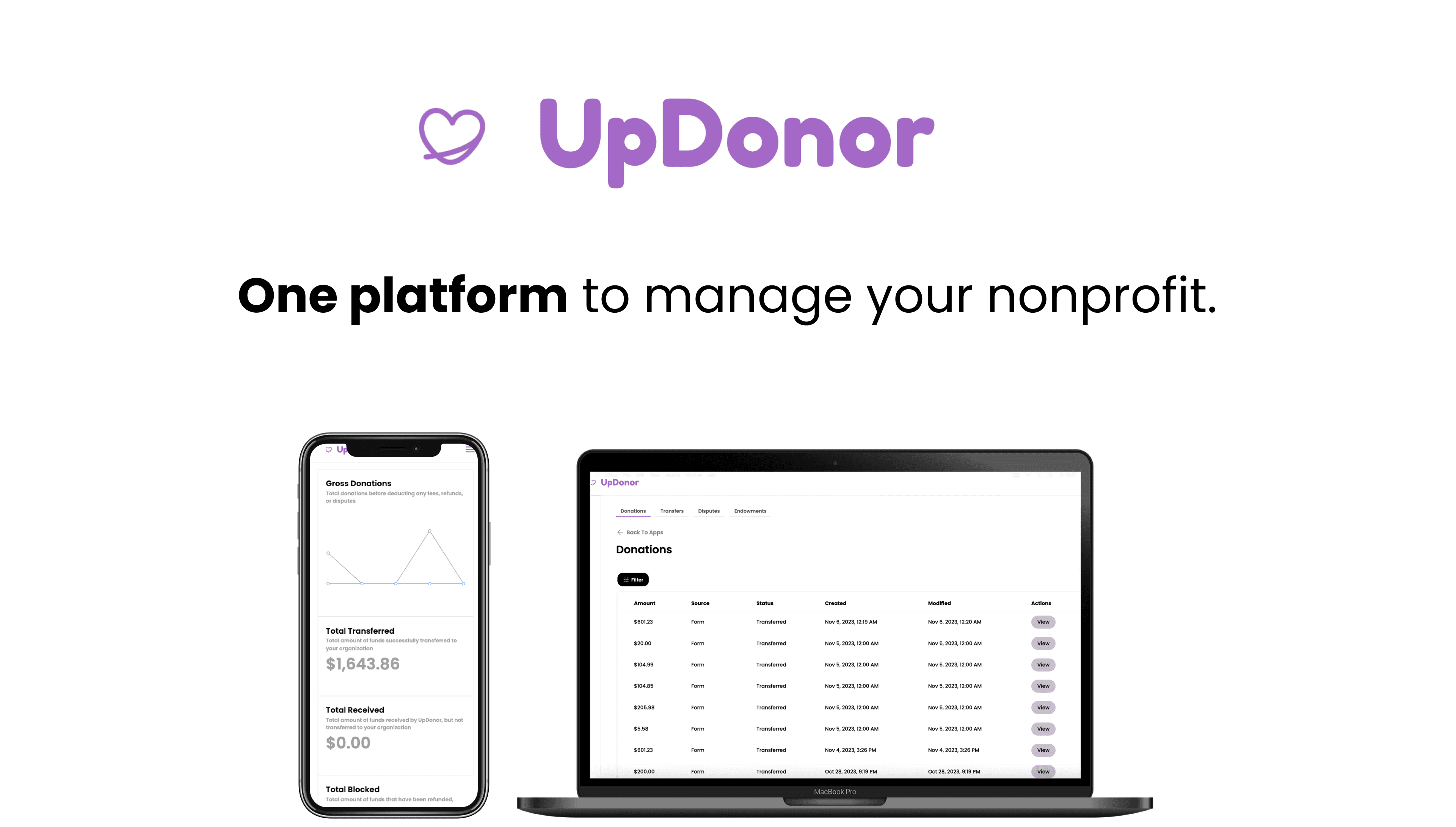 UpDonor Nonprofit CRM