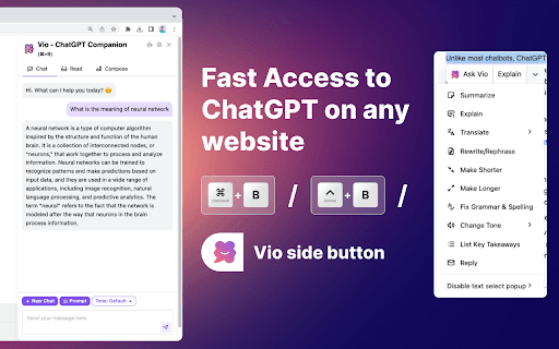 Vio - Your Chatgpt Companion