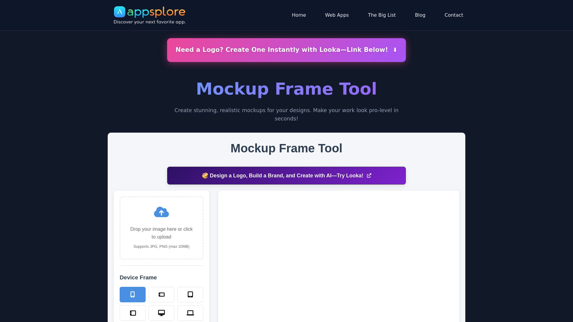 Mockup Frame Tool: Showcase Your Designs